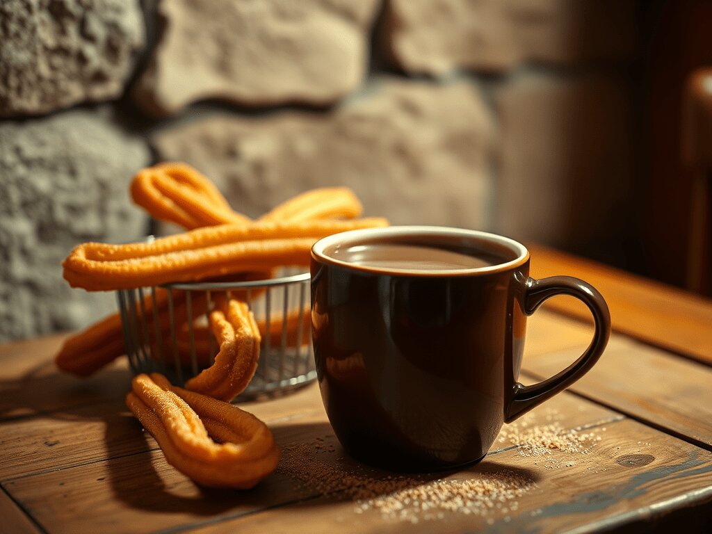 Churros con chocolate