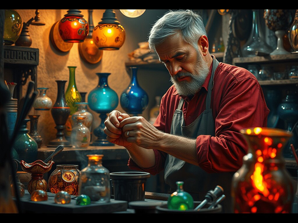 La artesanía del vidrio La artesanía del vidrio