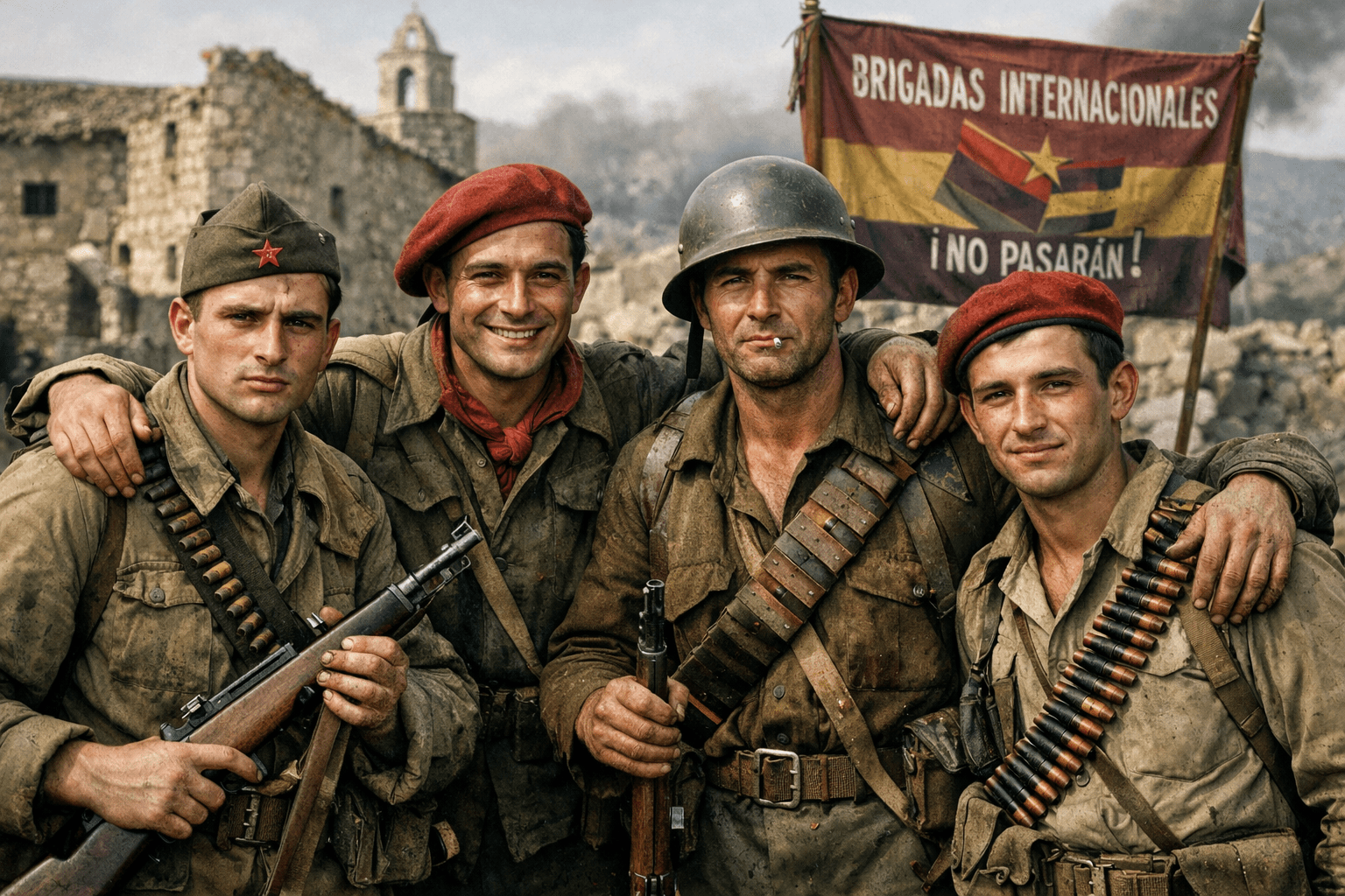 Los brigadistas de la Guerra Civil Española